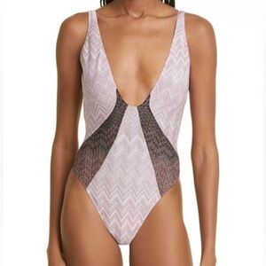 Missoni Multicolor Zigzag One-Piece Swimsuit